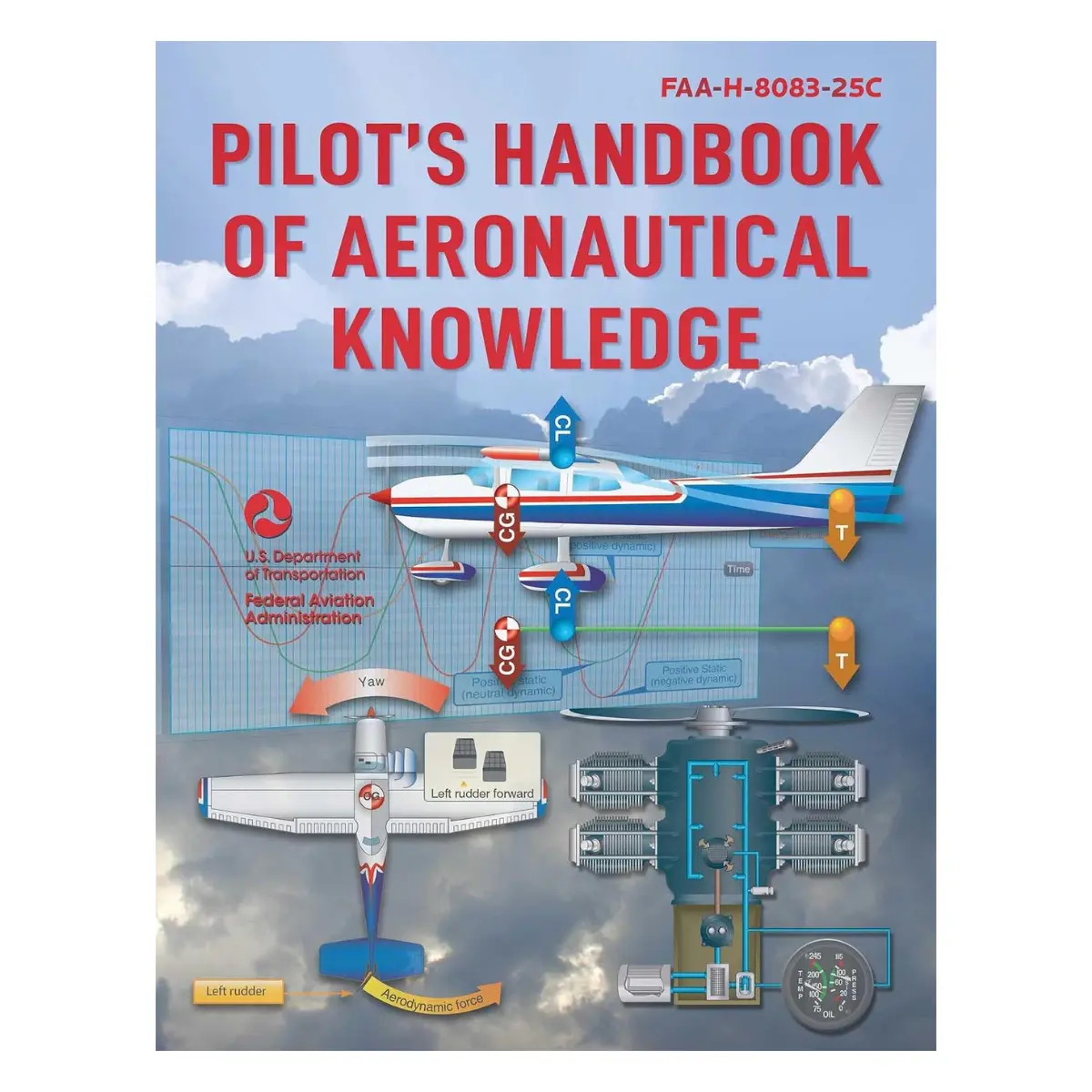 Pilot's Handbook of Aeronautical Knowledge: Aviation Training & Flight Study Guide – Paperback