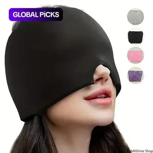 Reusable Hot And Cold Compress Gel Eye Mask Wearable Flexible Ice Head Cover Soft Skin Care Tool Suitable For All Skin Types Multifunctional Facial Care Accessory With Comfortable Fit For Daily Relaxation And Relief