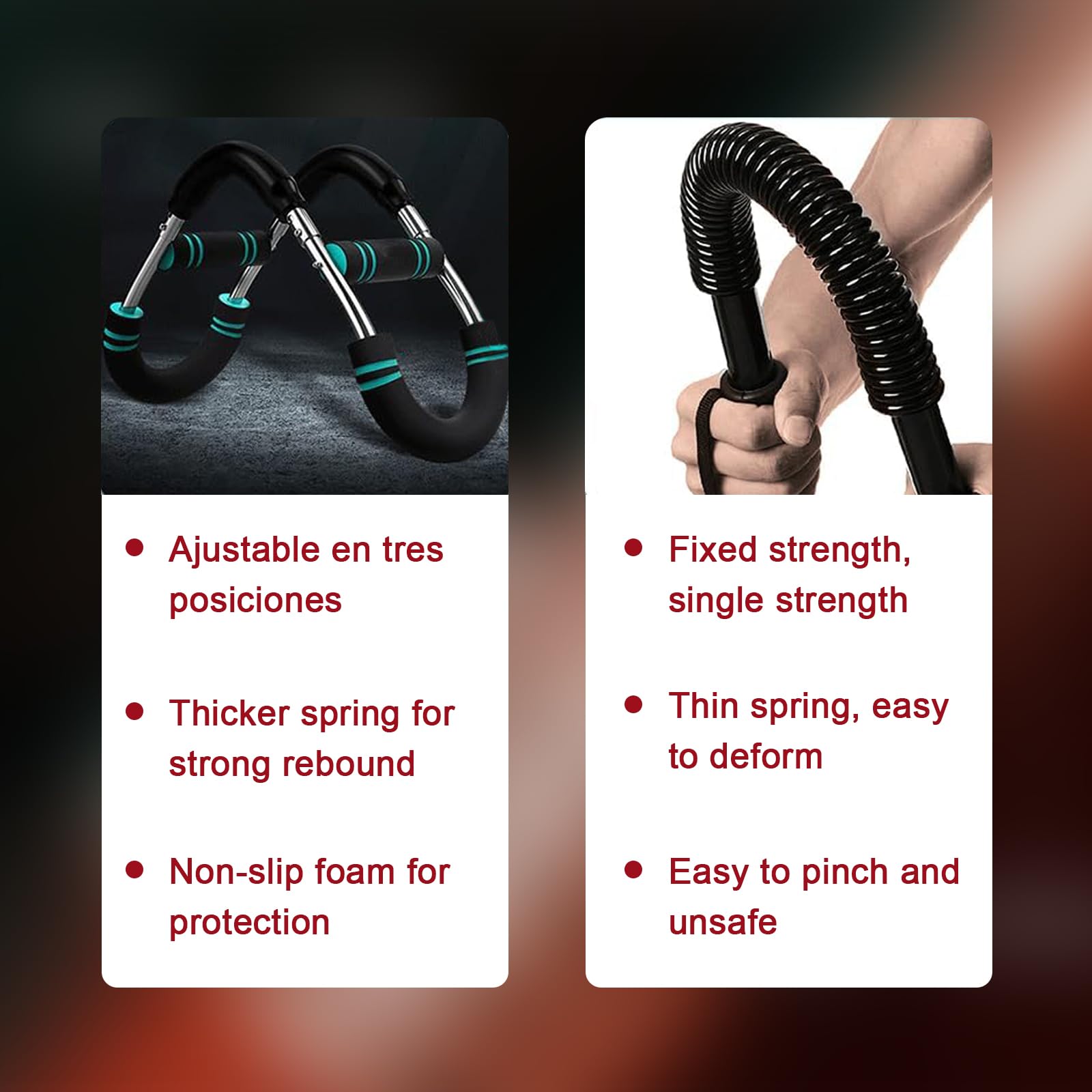 Adjustable Chest Expander Arm Exerciser, Portable Spring Resistor for Home and Gym, Muscle Strength Building Fitness Equipment