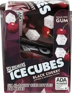 Ice Breakers Ice Cubes Hard Candy - 6 Bottles, 40 Pieces Per Bottle