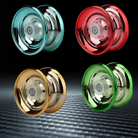 Round 1-Piece Aluminum Metal Bearing-Type Yoyo, All-Seasons Professional Competitive Toy with Complete Accessories for Kids Beginners & Extended Playtime