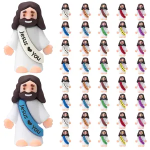 40pcs Little Jesus Figures, Religious Gifts for Christians, Women, Moms, Teens, Christmas & Easter Egg Stuffers, Bulk Action Figurines, Religious Home Decor