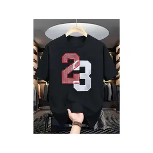 Womens Cotton Short Sleeve Graphic Tee Black Jersey Number Print Crew Neck Casual Streetwear Top For Game Day Tailgate Concert Outfit And Everyday Wear