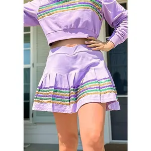 Sequin Adult Skort - Lavender