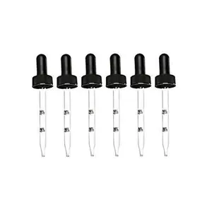 Perfume Studio Replacement Glass Droppers - Calibrated Glass Dropper Graduated 0.5 ML- 1.0 ML (7mm x 89 mm Glass Pipette) Plus a Free Perfume Sample Vial