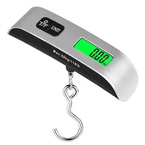 Digital Luggage Scale, 110 Lbs Capacity, Kilograms And Pounds, Portable Handheld Electronic Scale with LCD Display, Travel Baggage Weighting Tool