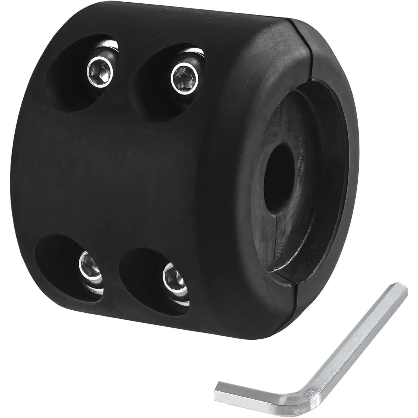 Winch Rope Hook Rubber Stopper with Stainless Steel Screws and Nuts for Synthetic Winch Rope