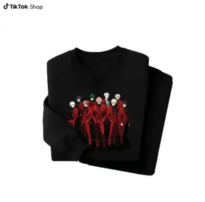 Red Suit Mens Anjme Shirt, Street Wear Anjme Shirt, Vintage Unisex Shirt Sweatshirt Hoodie