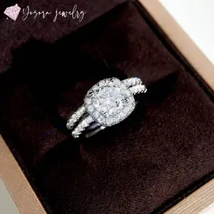Square Cubic Zirconia Wedding Rings Engagement Proposal Promise Rings Women’s Jewelry Anniversary Gift