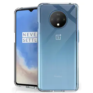 Phone Case for OnePlus 7T, Clear [Aquaflex] Transparent Flexible TPU [Shock Absorbing] Cover for Oneplus 7T
