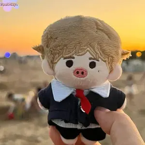 DIY Clothing Uniform 10cm Cotton Doll Clothes Shirt T-shirt Doll Clothes Outfit Lovely Pants Doll Dress Up Set 10cm Cotton Doll