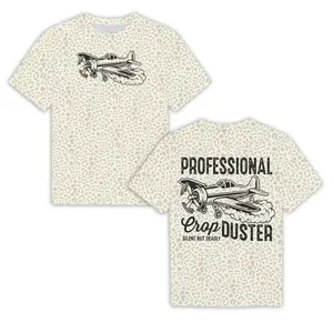 Professional Crop Duster Leopard Shirt, 3D Leopard T Shirt, Crop duster shirt