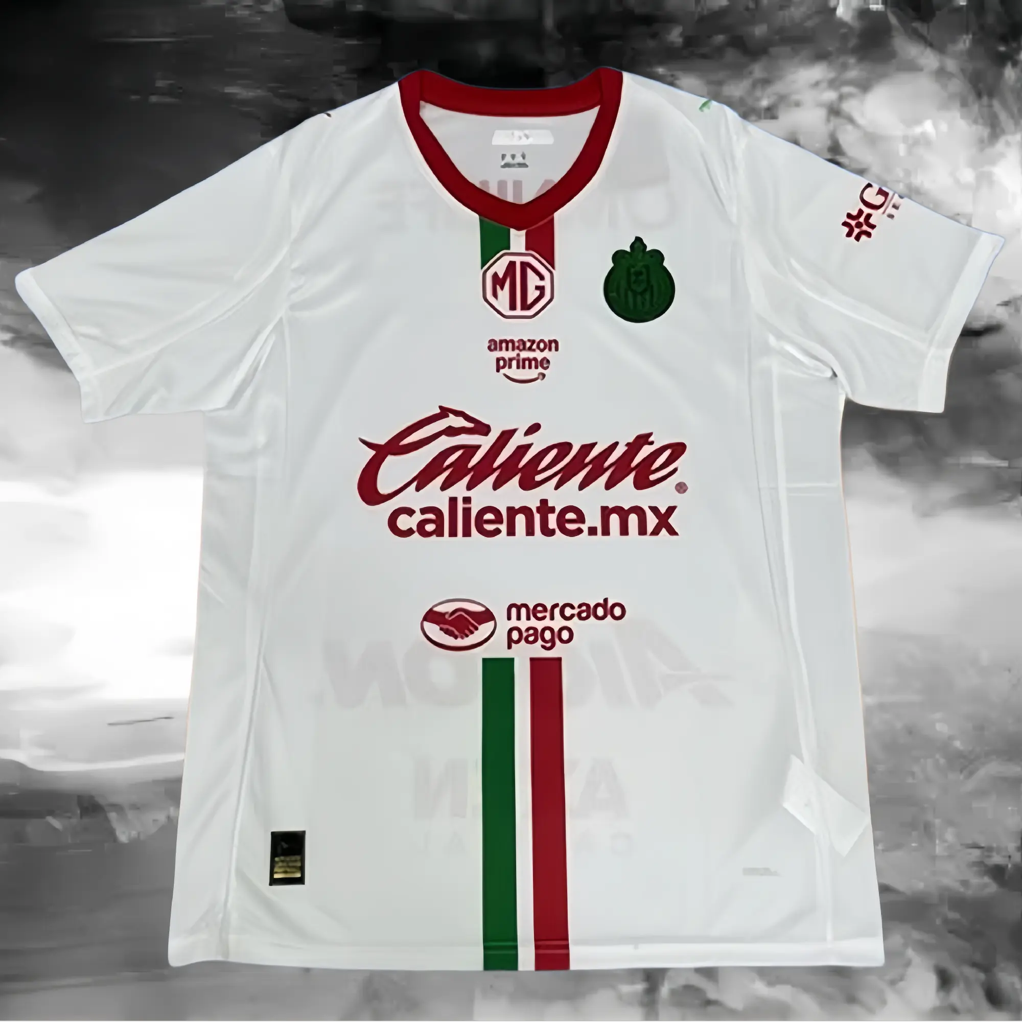 25 26 LIGA MX Mexican League Fan Edition Short-Sleeve Jersey Quick-Drying White Jersey