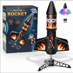 KismeT Shop  Children's Rocket Launcher Self-launching Motorized Aerial Rocket Toy for Kids 8-12 Years Old with Parachute Safe Landing and 200 Feet Launching Height Birthday Gift