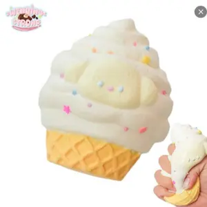[WenQing Taba Squishy] Handmade taba squishies/puppy ice cream squishy toys, fidget toys for adults, decompression venting toy, taba squishy, ​​185g, full silicone reborn squishy, ​​perfect for stress and anxiety relaxing toy