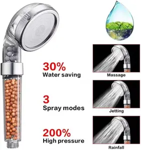 Shower Head – Filtration, High Pressure, Water Saving, 3 Mode Functions massage showerhead