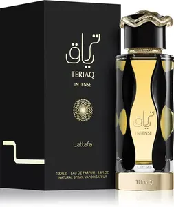 Lattafa Teriaq Intense for Unisex Eau de Parfum Spray, 3.4 Ounce / 100 ml
