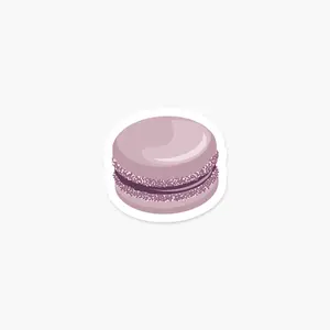Macaron Grape Sticker