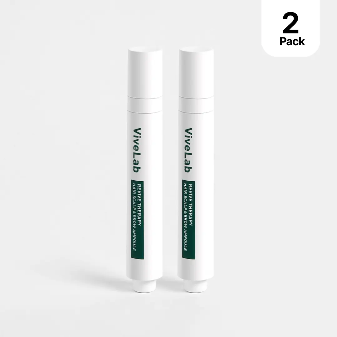 2-Pack Rosemary & Multi-Peptide Hair Growth Roll On Scalp Serum for Hair Thinning & Density | Precision Scalp Applicator | Clinical Blend for Thicker, Fuller and Healthier Looking Hair Solution | ViveLab