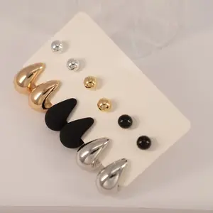 Water Drop Shaped Earrings, Fashionable Earrings for Women & Girls, Trendy All-match & Exquisite Jewelry for Birthday Gift
