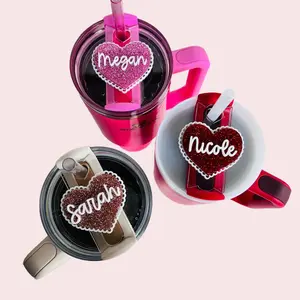 Heart Name Plates for Stanley Tumblers | Valentine's Day Edition | 30oz or 40oz