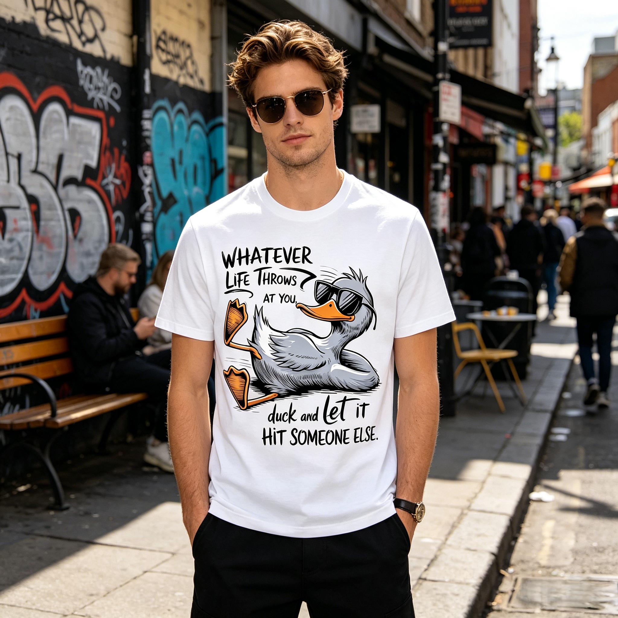 Funny Duck Shirt Funny Quote Graphic tees For Men Women T-Shirt Graphic tees