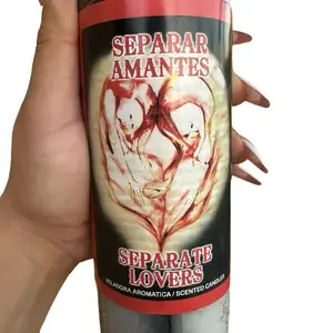 Separate Lovers Candle (Black & White)  Break Bonds • Cut Emotional Ties • End Third-Party Situations