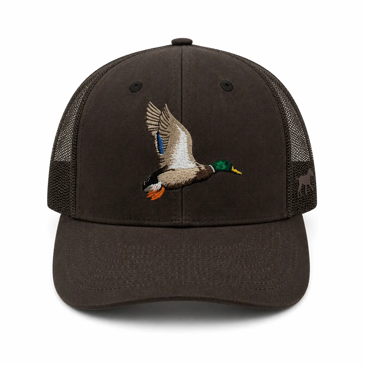 Waxed Pursuit Trucker Hat - Brown Greenhead