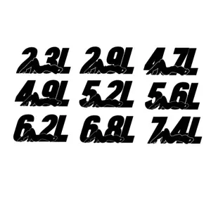 Engine Series Part 2 Vinyl Decal - Multiple Size & Color Options Durable Design for Car Windows & Trucks 2.3L to 7.4L