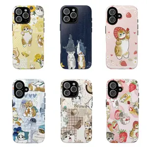 Mofusand Phone Case Anime Cover for iPhone 17, 17Pro, 16, 15, 14, 13, 12, Samsung S25, S24, S23 S22