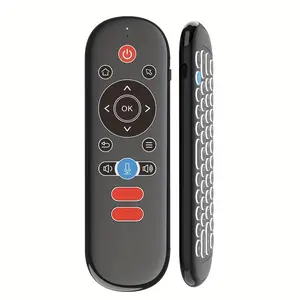 High-Quality 2.4g Wireless Air Mouse Remote Button Control with Mini Keyboard, Backlight Function, 6-Axis Gyroscope, Smart TV Voice Search