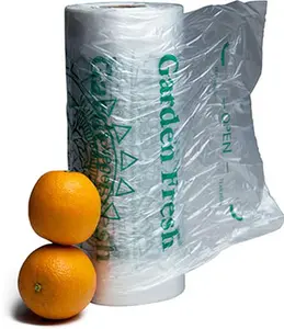 212 MAIN HDPE Film Plastic 0.5 Gauge Hangable Hanging Produce Bag on Roll - 11x17 in, 5-A-Day, Fruit-Ready, Case of 3200
