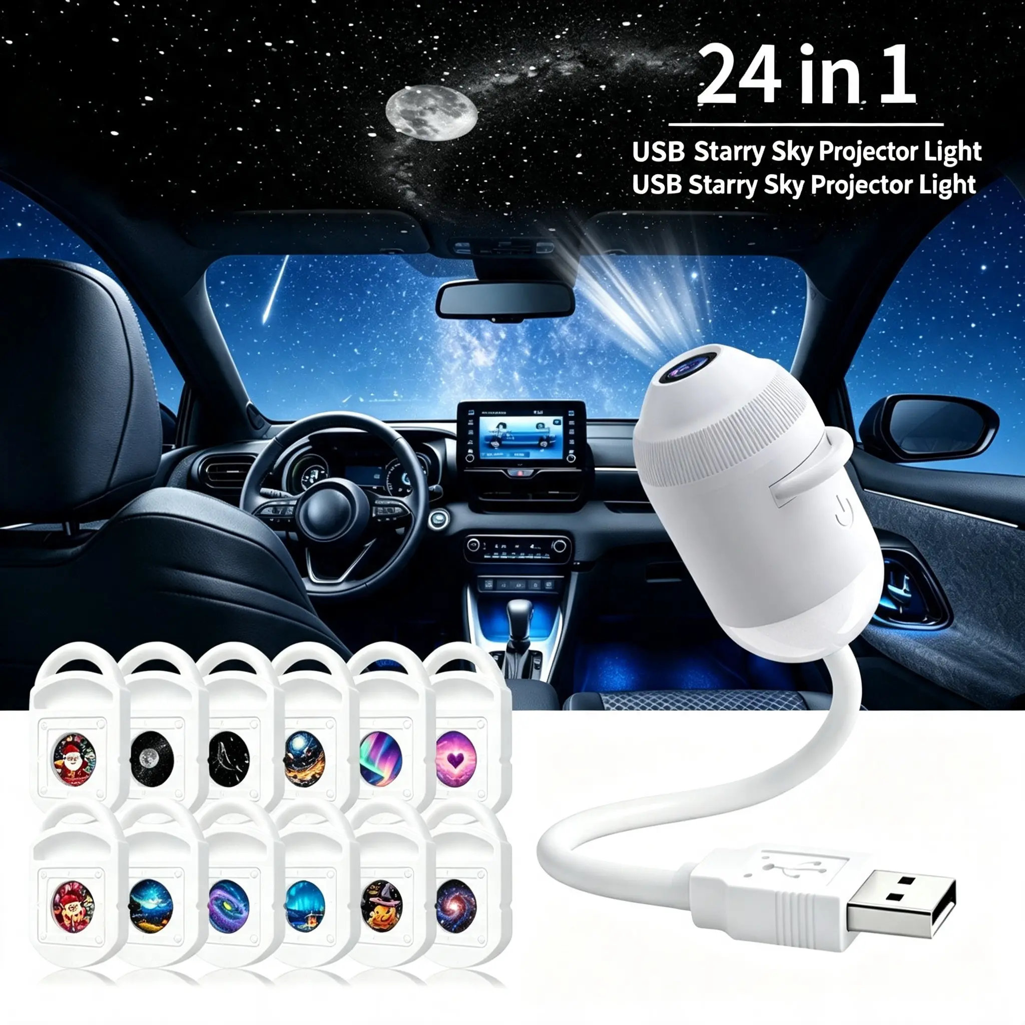 24-piece pack + planet lamp
