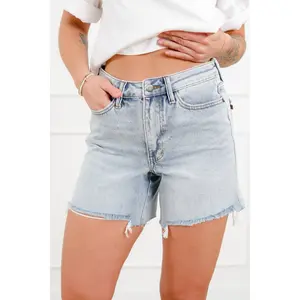 Judy Blue  Bethany Blues Medium Wash Rigid Magic Dad Shorts