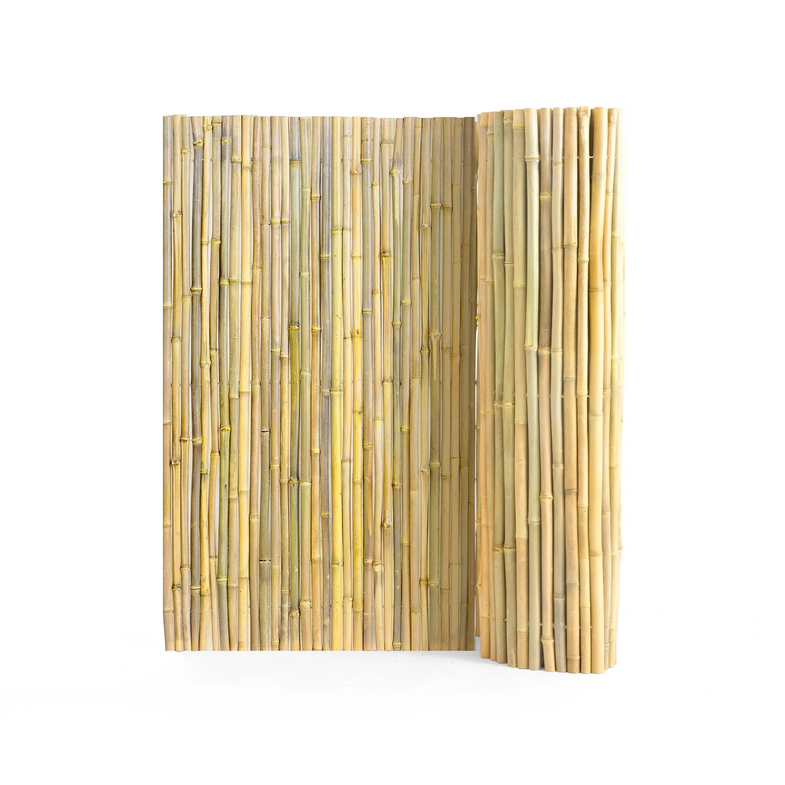 【summerfinds】VEVOR Natural Rolled Bamboo Fence, Eco-Friendly Bamboo Privacy Fence 4 ft H x 8 ft L x 0.75 in D. , Decorative Bamboo Privacy Screen for Garden, Backyard, Balcony, Patio, Pool Side