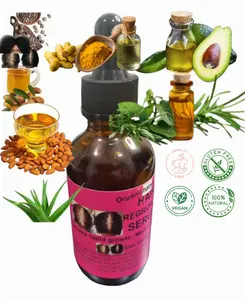 Hair Regrowth Edge Serum-with Peppermint Oil, Tea Tree Oil, Argan oil, Jojoba seed, Avocado oil, Castor oil, Sweet Almond, Vitamin E Oil for Scalp and Hair