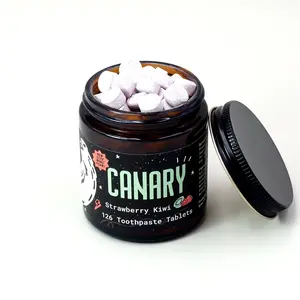 Canary Strawberry + Kiwi Toothpaste Tablets - Gentle Formula for Effective Dental Care