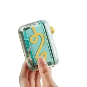 Automatic Floss Dispenser Box for Dental Hygiene, Multi-Dopamine Design, Portable Compact High-Aesthetic Mini Travel Toothpick Holder, Safe for Outdoor Use