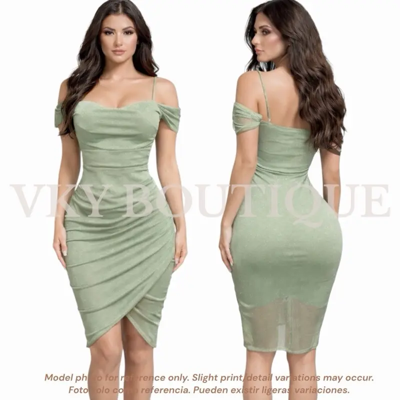 glitter off the shoulder dress - TikTok Shop