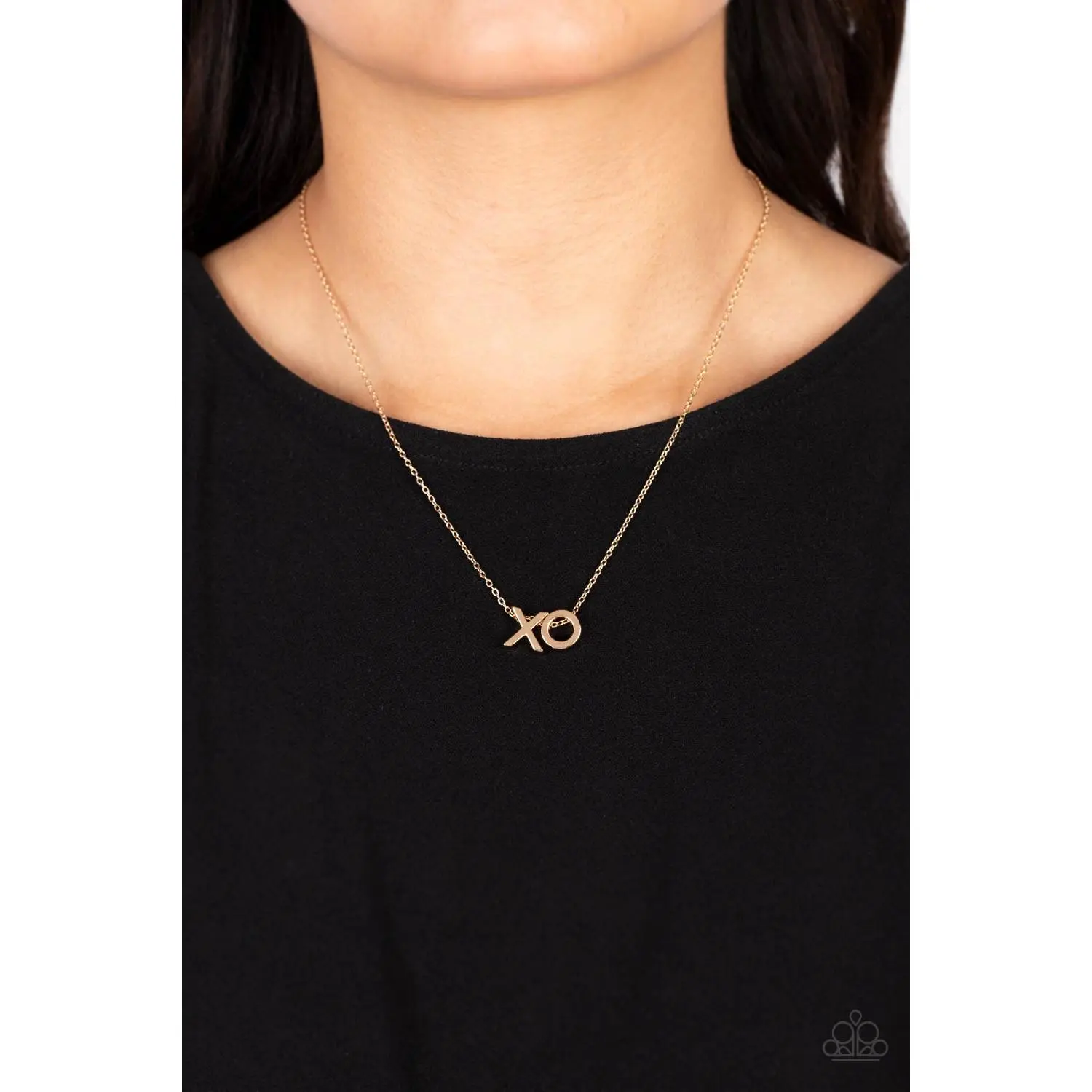 Hugs and Kisses - Necklace Gold