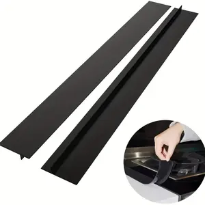 1pc Kitchen Silicone Stove Counter Gap Cover Heat Resistant Mat Gas Stove Protector Cleaning Pad Oil Dust Seal Cooker Cover for retailers&for workshops&stores