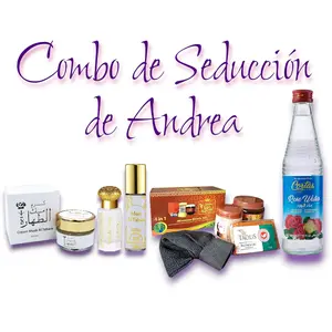 Combo de Seduccion de Andrea | Musk Al Tahara Cream + Musk Al Tahara + Musk Al Tahara Roll-On Oil + Royal Soap + Rose Water | Musk Notes
