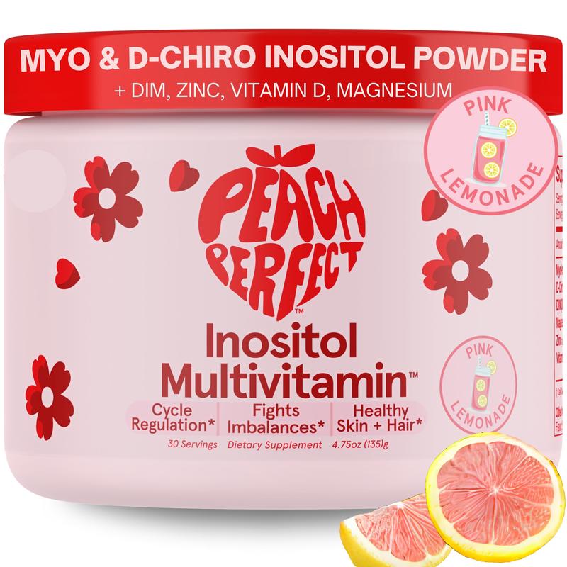 Peach Perfect Inositol Multivitamin - Peach Perfect Myo-Inositol, D-Chiro Inositol, Omega 3 Fitness Healthcare