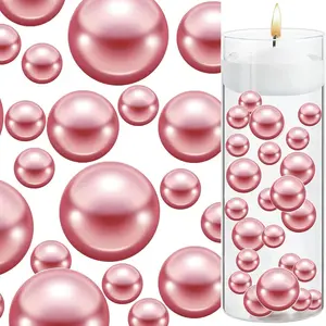 314 count Floating  for Vases Filler, 20/14/10/8mm No Hole  Beads for Vase Centerpieces Table Wedding  Decor, 1000 Transparent Beads,