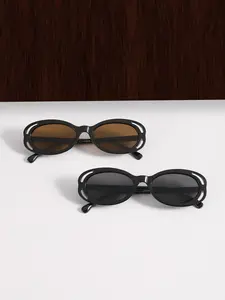 Women's Irregular Bow Sunglasses Frame, Lightweight Fit, Soft Color Lenses, Casual Style, All Seasons, Plain Pattern, PC Material