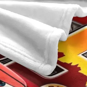 Cars Themed Flannel Throw Blanket - Cozy Beige Fleece, Machine Washable, Soft and Durable Polyester Blend Fabric, Perfect for Holiday Gift Giving, Ideal for Home, Travel, Office Naps and Outdoor Play