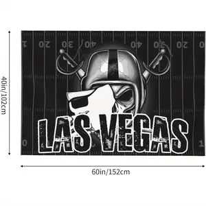 Tapestry Las Vegas Football Fan Tapestry - Durable Peach Skin Wall Hanging, Team-Themed Decor for Bedroom & Living Room, Christmas Gift