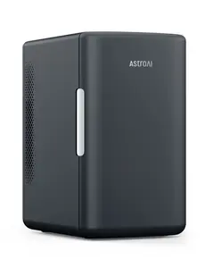 AstroAI Mini Fridge, Compact Refrigerator, Makeup Skincare Fridge 6L 8 Cans Portable Personal Cooler, 110V AC/12V DC Portable Thermoelectric Cooler and Warmer Fridge for Bedroom, Car, Gift for Dad
