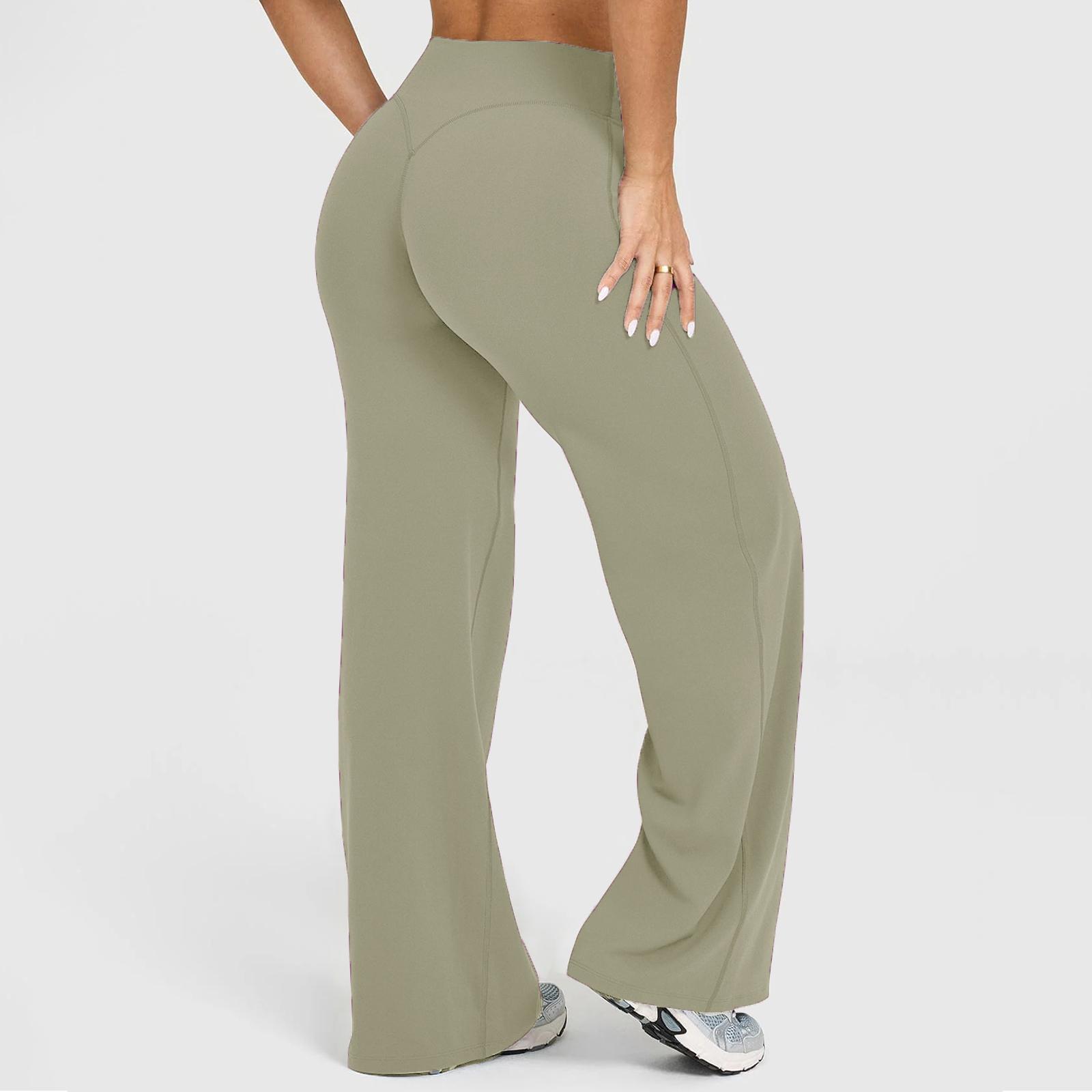 JGS1996 Women's High Waisted Straight Leg Yoga Pants - Casual Loose Outfit Lounge Pants Soft Stretchy Seamless Leggings Comfortable Flattering Activewear Summer for Workout Gym Daily Wear JGS1996 Women's High Waisted Straight Leg Yoga Pants - Casual Loose Outfit Lounge Pants Soft Stretchy Seamless Leggings Comfortable Flattering Activewear Summer for Workout Gym Daily Wear