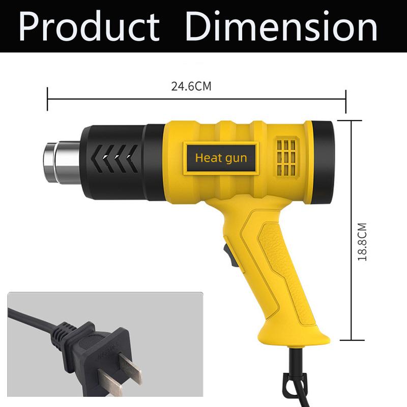 2000W Heat Gun for Vinyl Wrap, Car Wrapping Kit Include Heat Gun, Squeegees, Vinyl Cutter for Resin, Shrink PVC Tubing/Wrapping/Crafts and Vinyl Wrap -Car Accessories Set